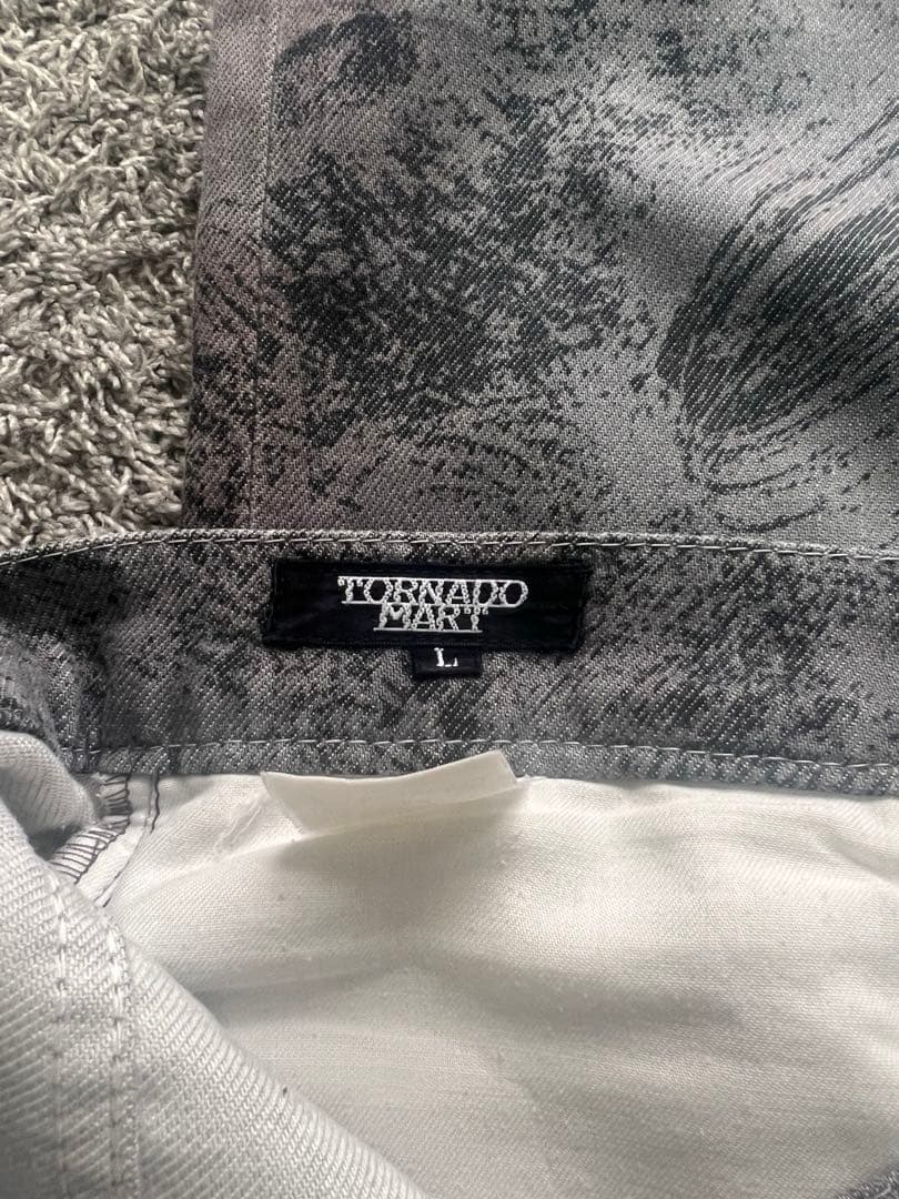 パンツ \"TORNADO MART\"Coating Design Flare Pants