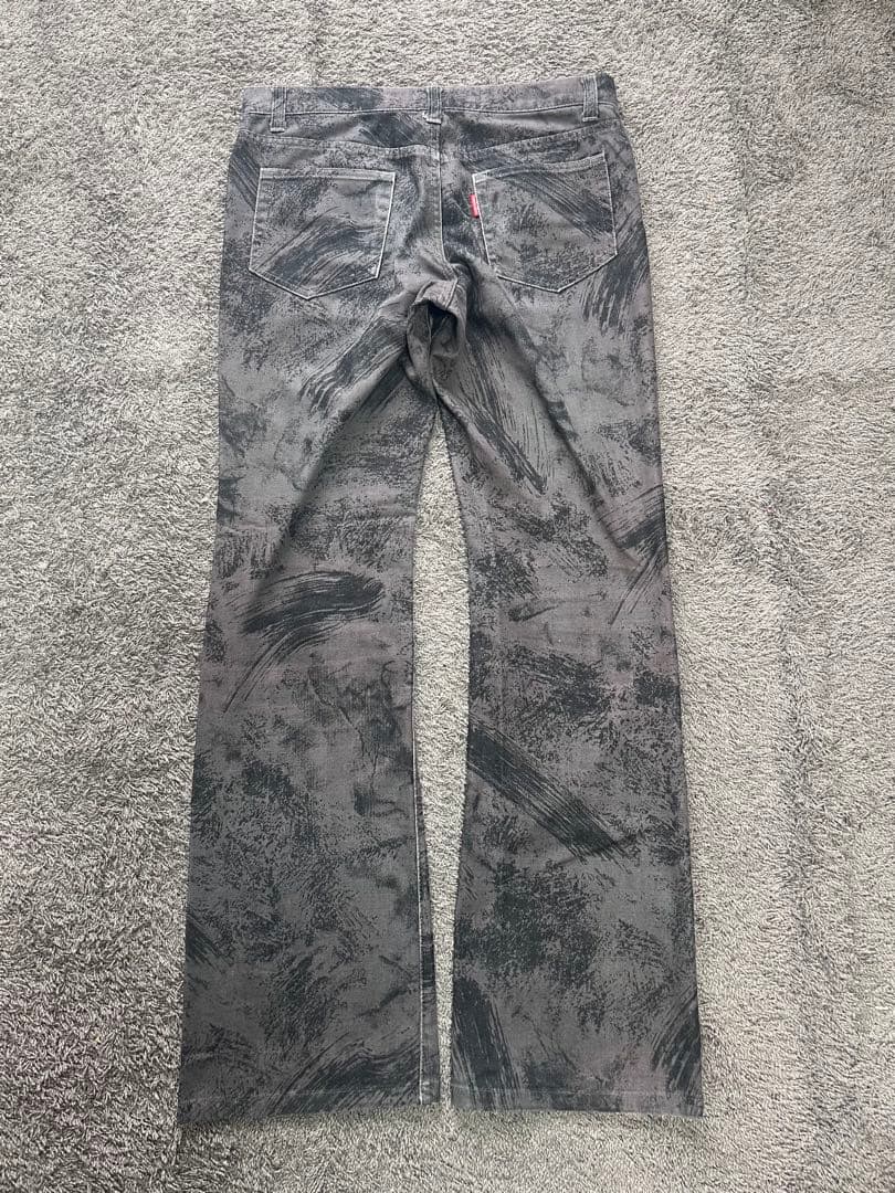 パンツ \"TORNADO MART\"Coating Design Flare Pants