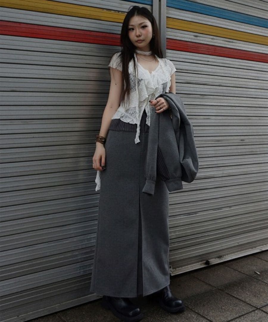 BONBOM×Ameri BONDING PENCIL SKIRT