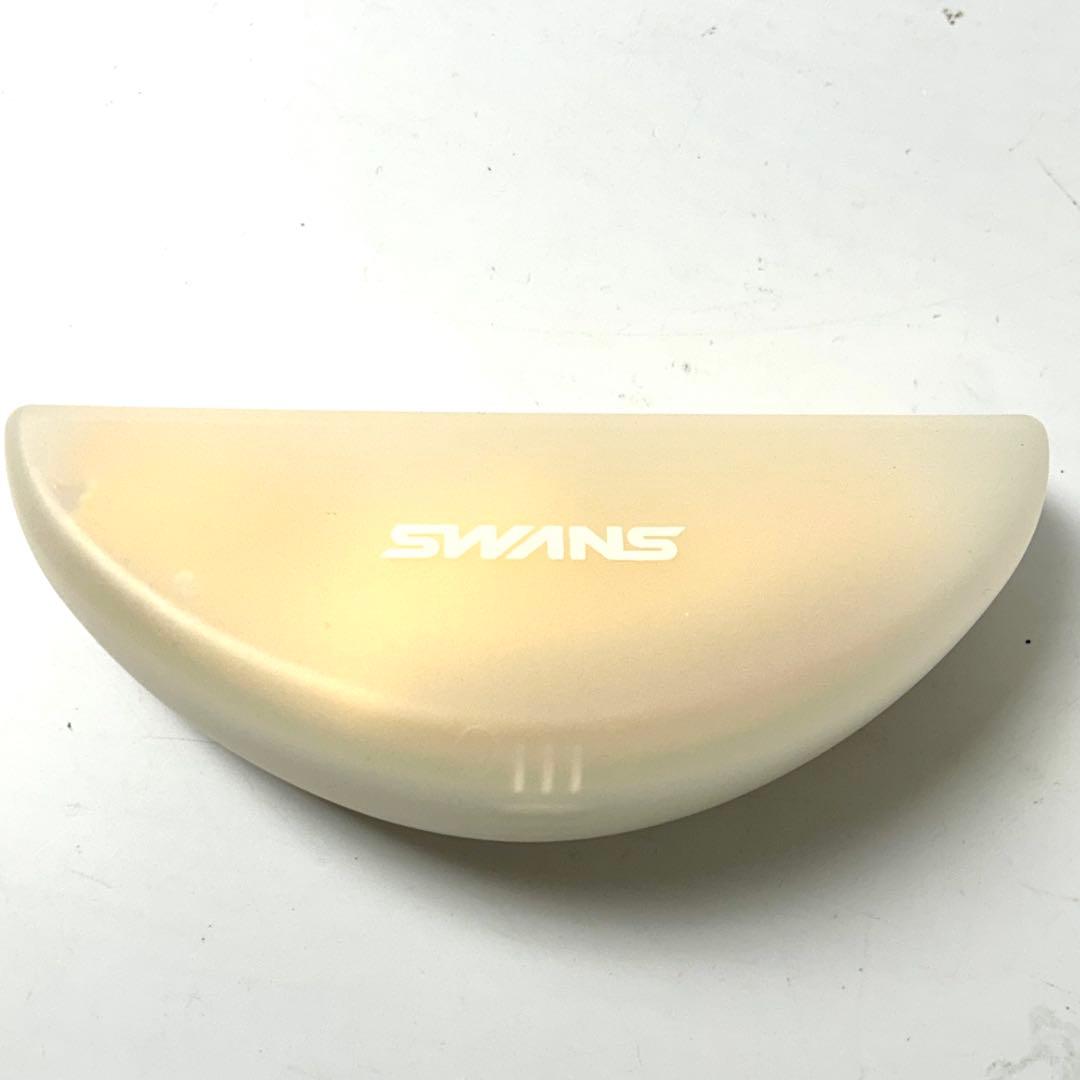 SWANS スポーツサングラス　シルバー　ブラック　レッドレンズ　ケース付き