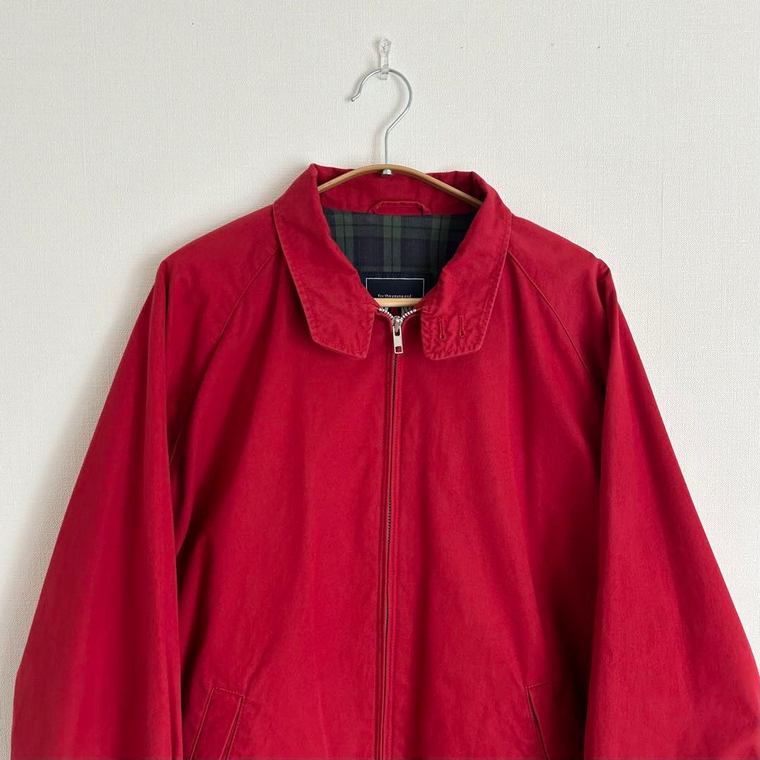 VAN Jacket スウィングトップ 赤 LL 裏地チェック みゆき族