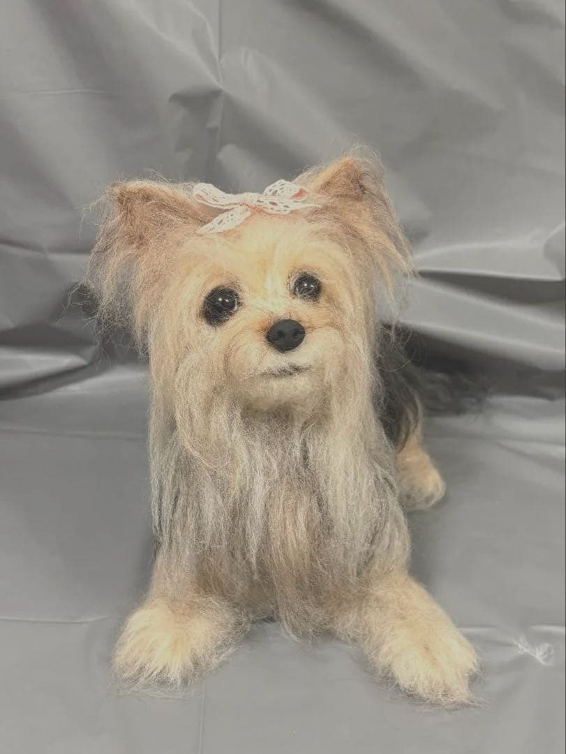 羊毛フェルト　犬　ヨークシャーテリア　修正可能◎