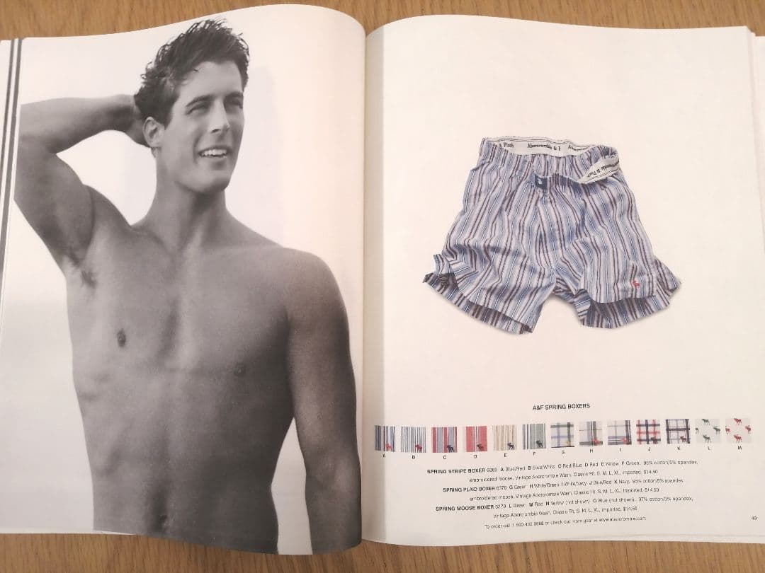 レア】ブルースウェーバーアバクロ AbercrombieandFitchカタログ