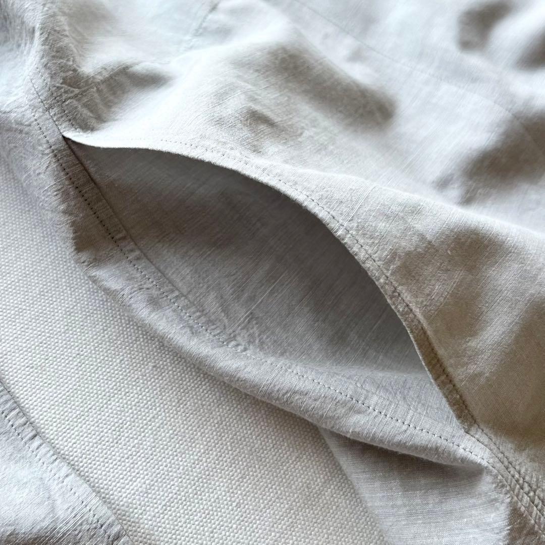 【美品】JURGEN LEHL/羽織/コート/グレー/コットンシルク混合