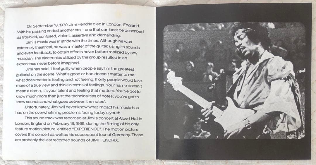 Jimi Hendrix/ ジミ・ヘンドリックス/ \"Experience\"