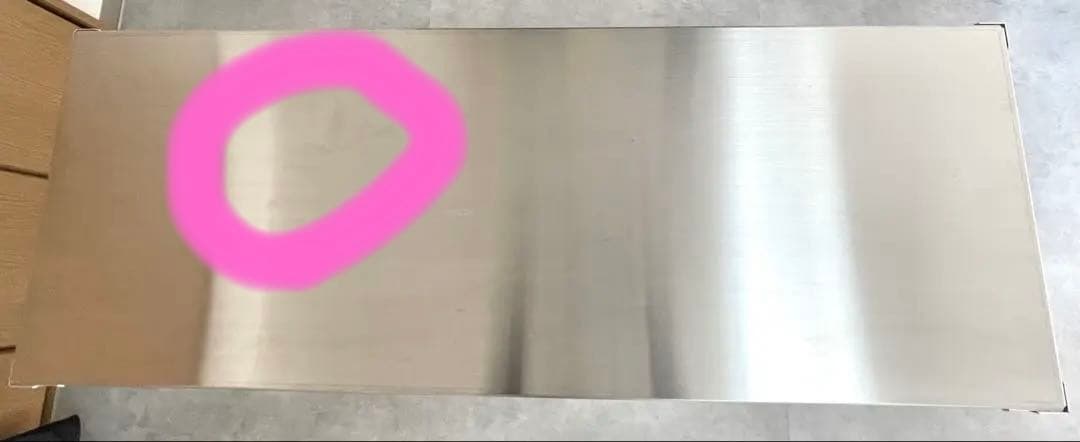 MILLS ミルズ　デスク　ステンレス　シルバー　机　テーブル
