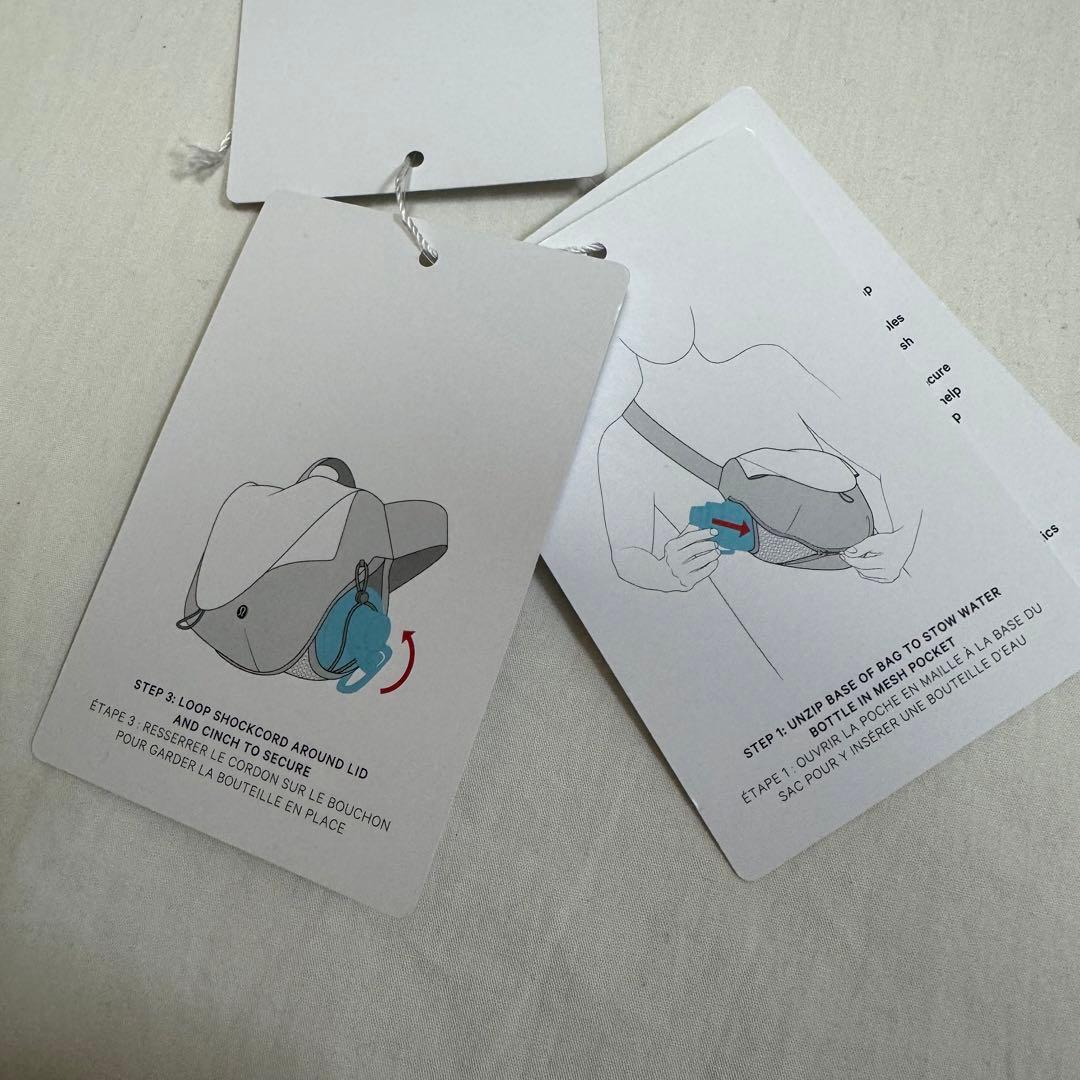 中古　ルルレモン　カーブ クロスボディバッグ 3L ブラック