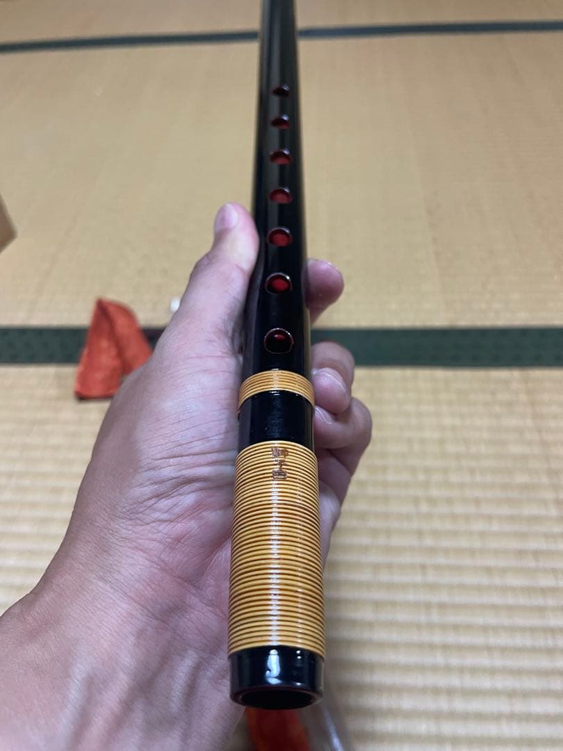 篠笛　獅子田　四本調子　キズ少