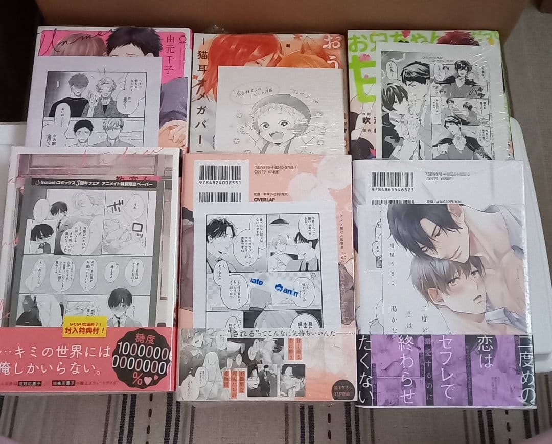 【値下げ】　BLコミック　まとめ売り　67冊　　　園瀬もち　やまち　楔ケリ