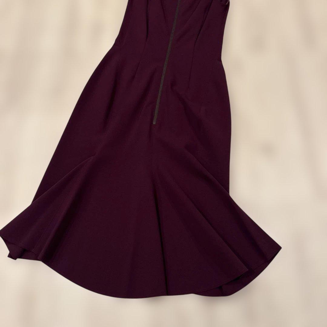LANVIN ノースリーブひざ丈ワンピース