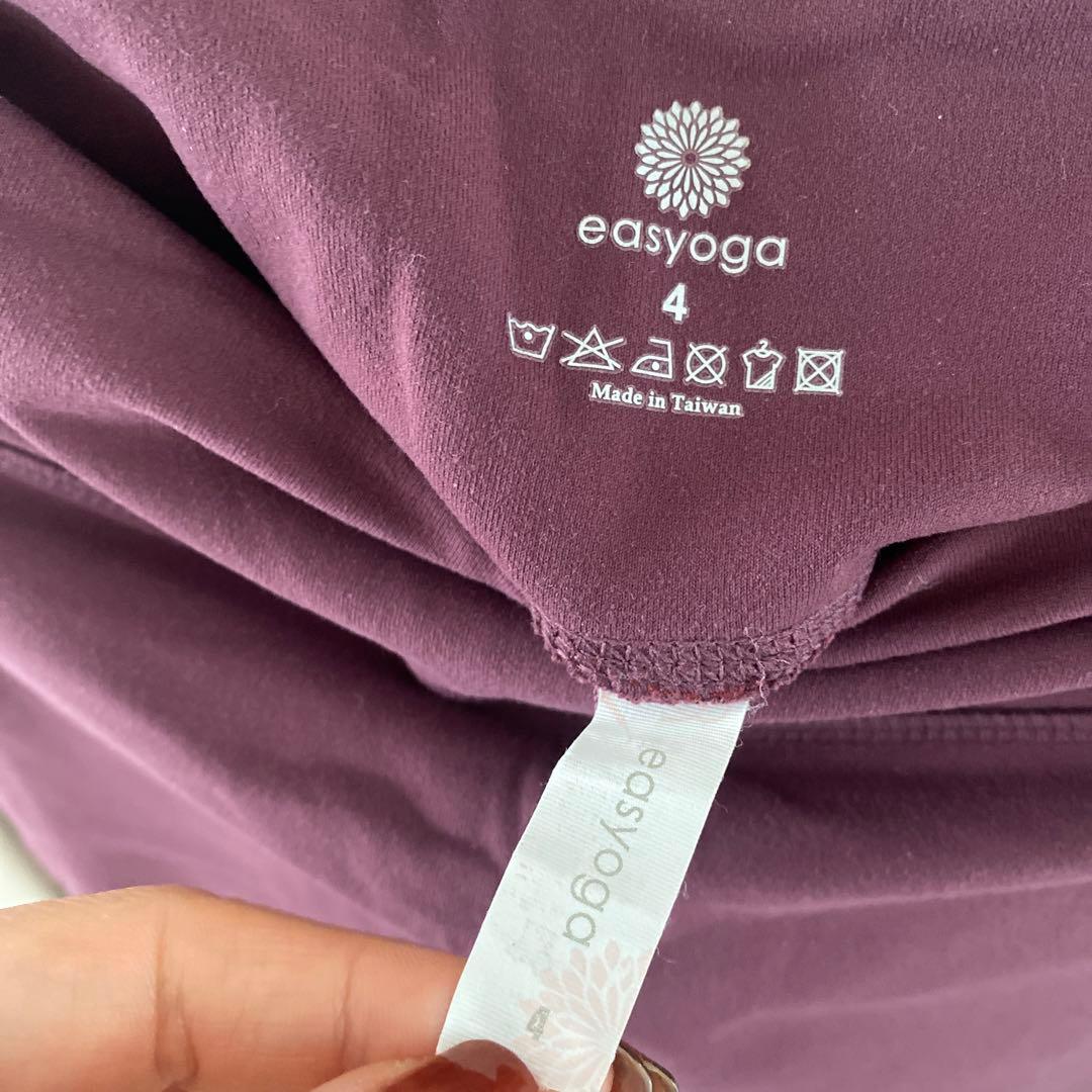 [Micca] easyoga ヨガパンツ ワインレッド サイズ4