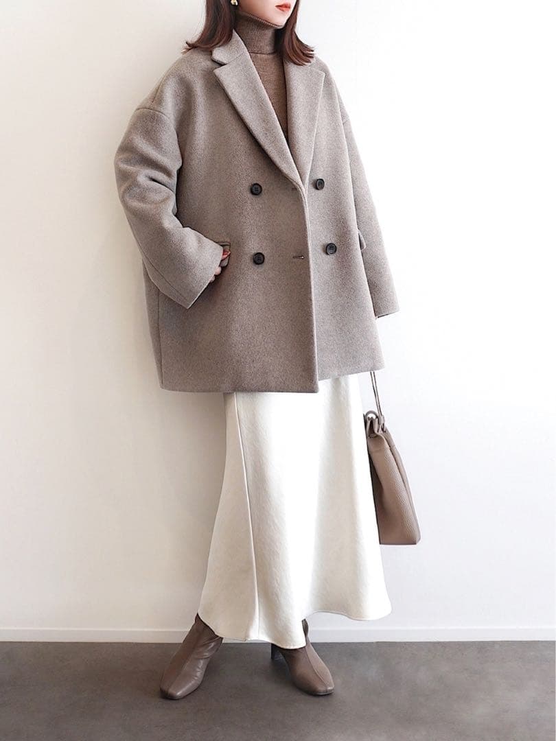 ほぼ新品＊BEAUTY&YOUTH UNITED ARROWSサテンスカートWⅰ