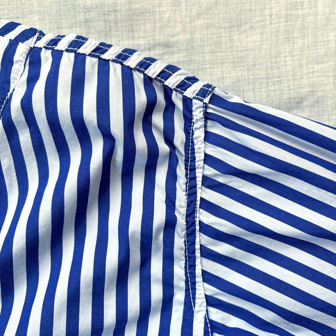 Sans Limite サンリミット　布帛Tシャツ　ストライプ　サイズ1