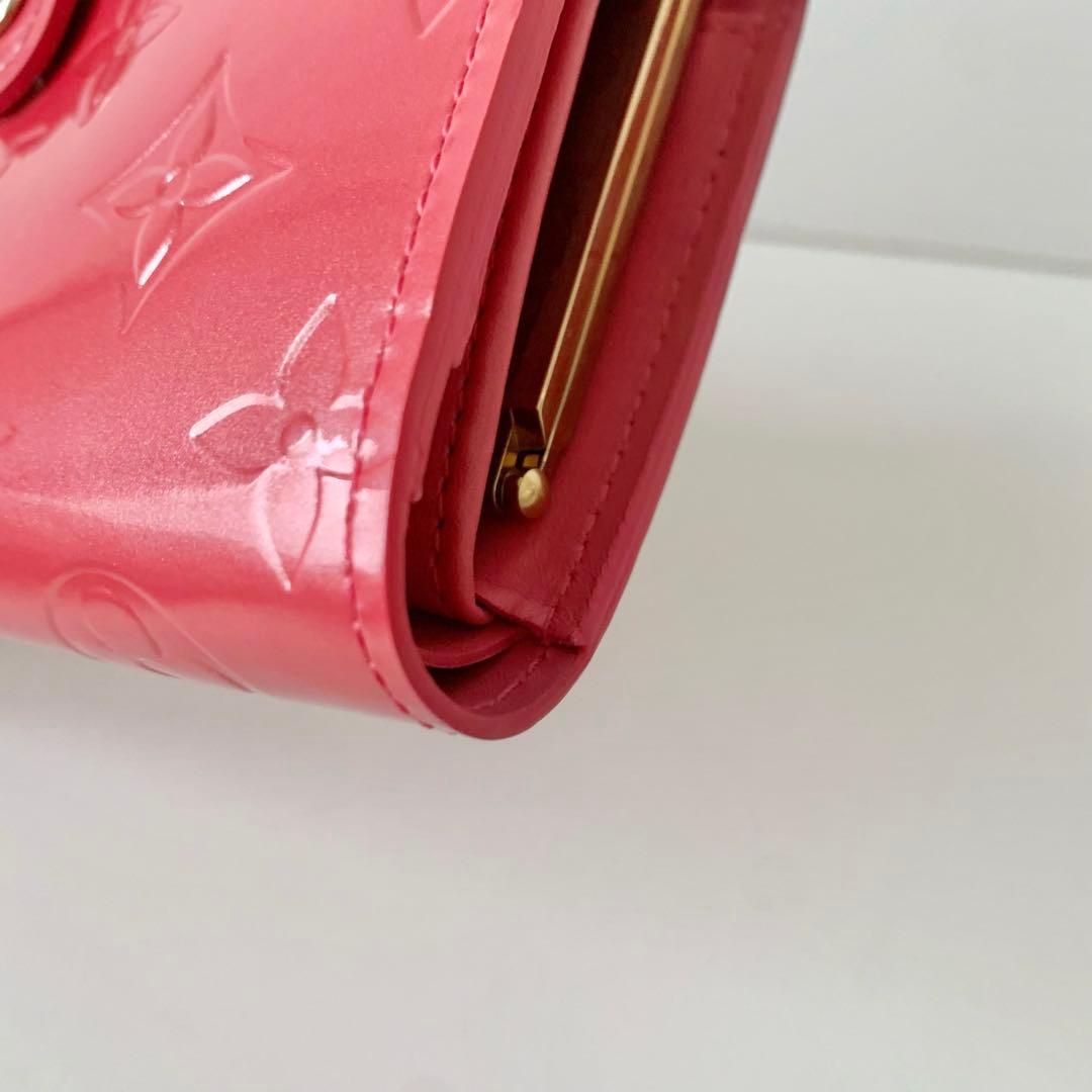 【ルイヴィトン】ヴィエノワ　ヴェルニ　ピンク　フランボワーズ　新品　がま口