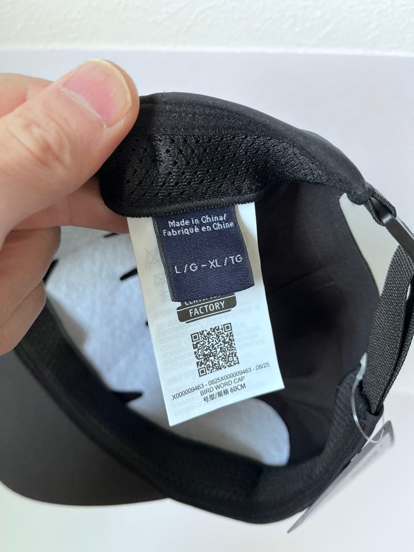 Bird Word Cap L.XLサイズ Arc’teryx
