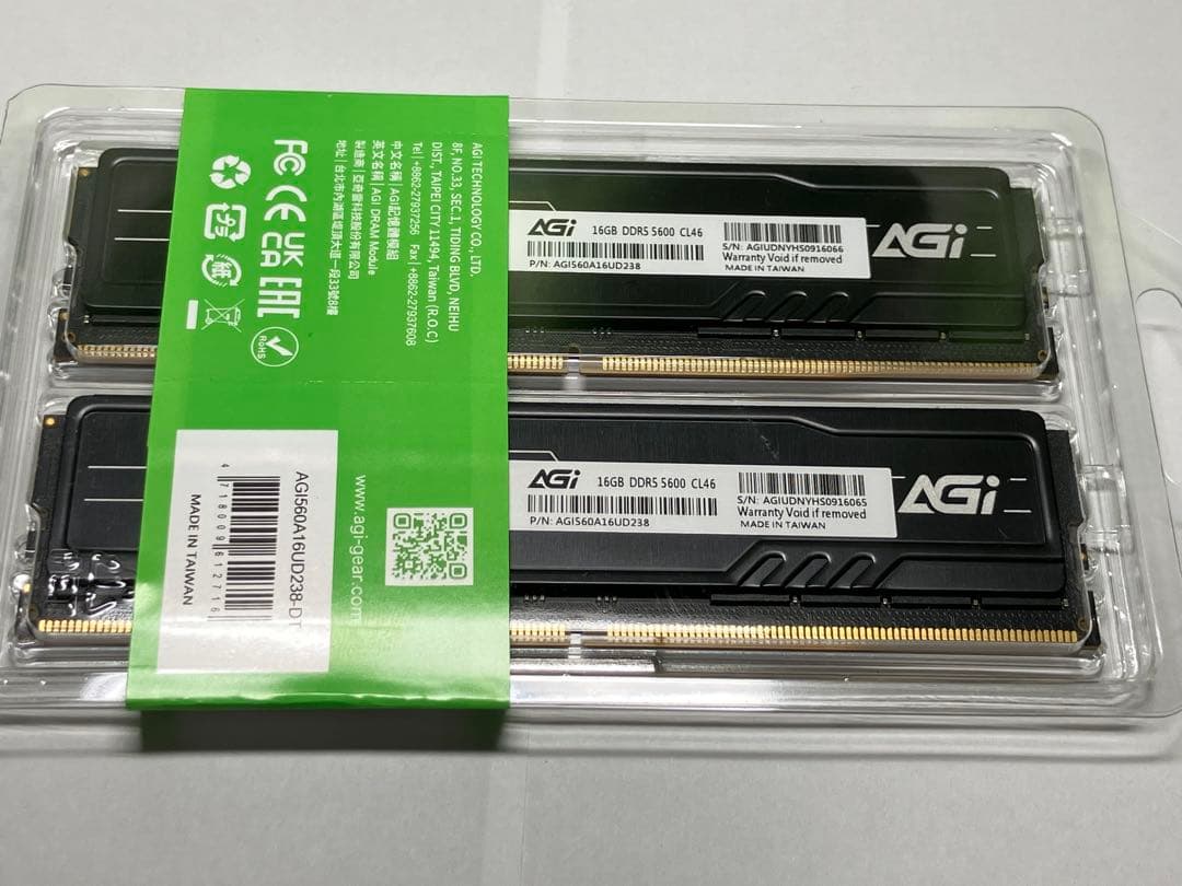 ゴ*ゴ様 【新品未開封】メモリDDR5-5600 16GB×2【Intel&AM