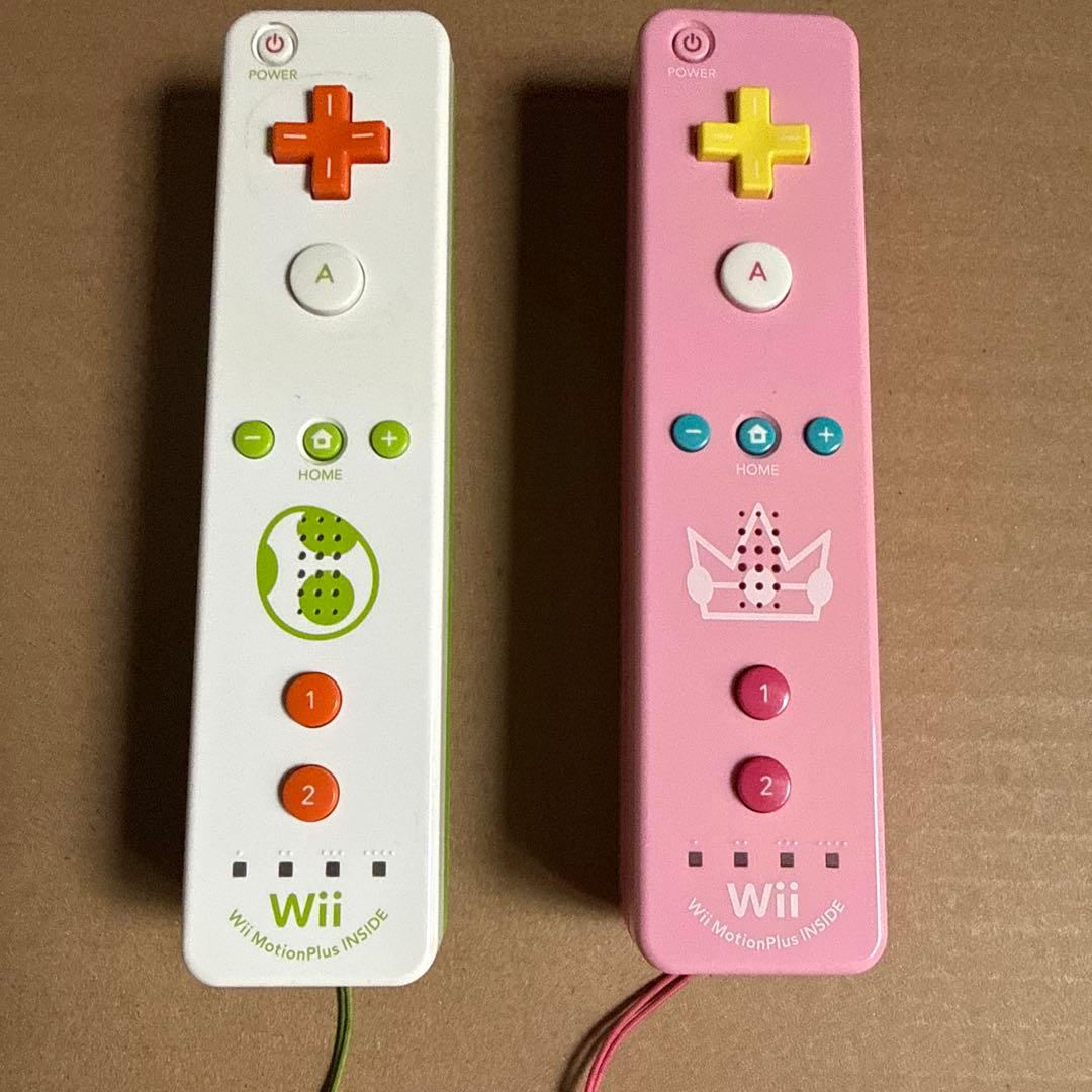 WII リモコンプラス　ヨッシー、ピーチ