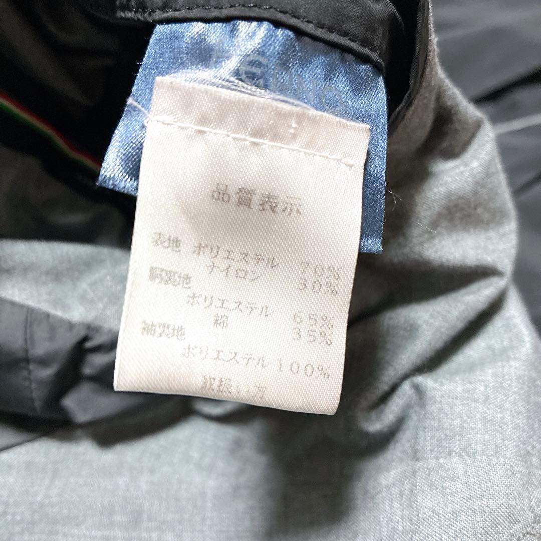 HERNO ヘルノ　黒 ダブルブレスト トレンチコート　光沢　46 ブラック