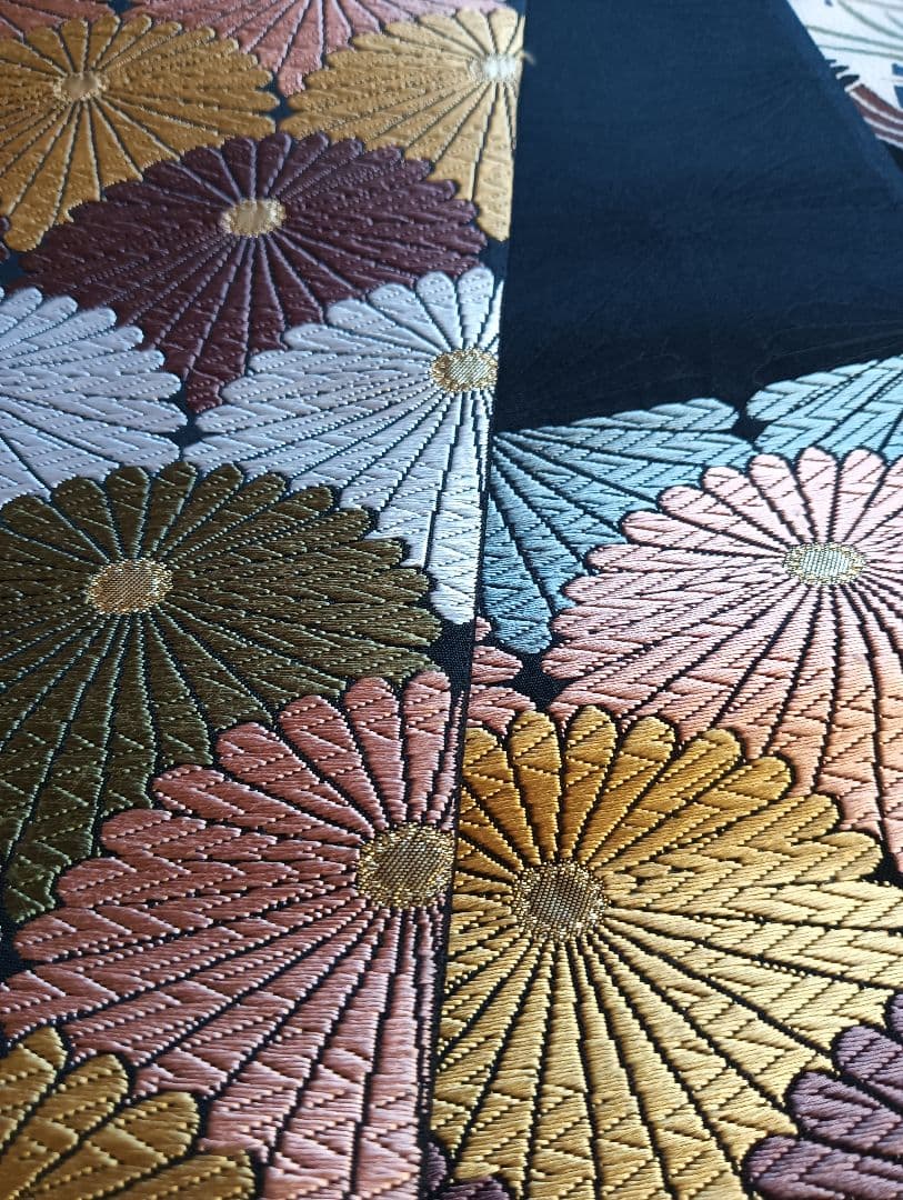 高級　京紅型　有名作家　黒　振袖フルセット　伝統工芸　丈164 裄67