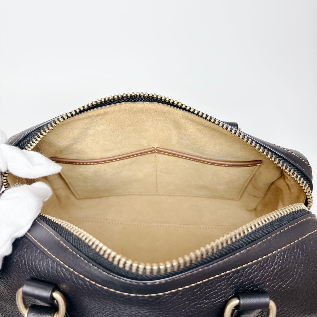 【近年モデル】COACH ルビーサッチェル　2wayバッグ　ブラック　レザー