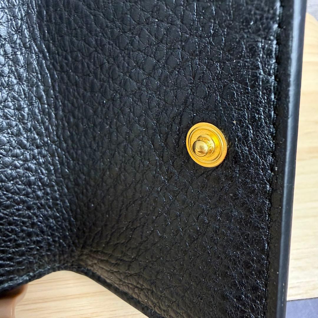 miko 美品★ PRADA 三つ折り財布 ブラック