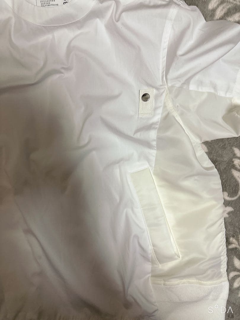 【sacai】Cotton Poplin Pullover サイズ2 ホワイト