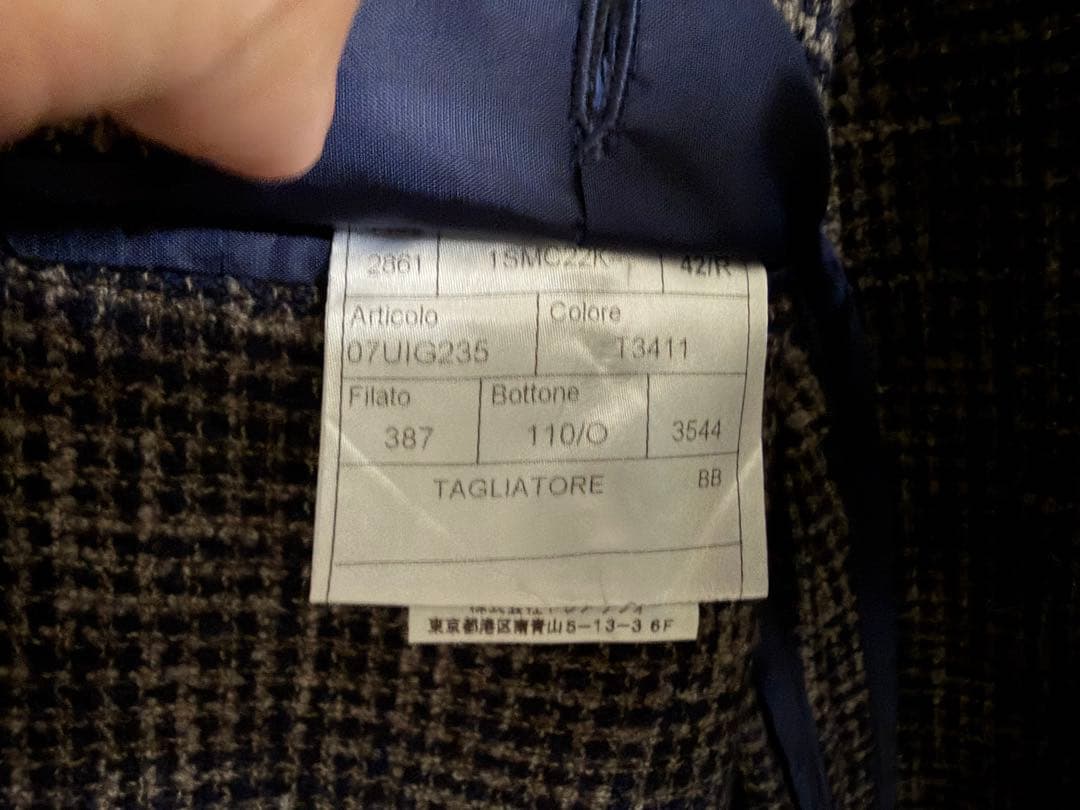 TAGLIATORE タリアトーレ イタリア製ジャケット ガンクラブチェック柄