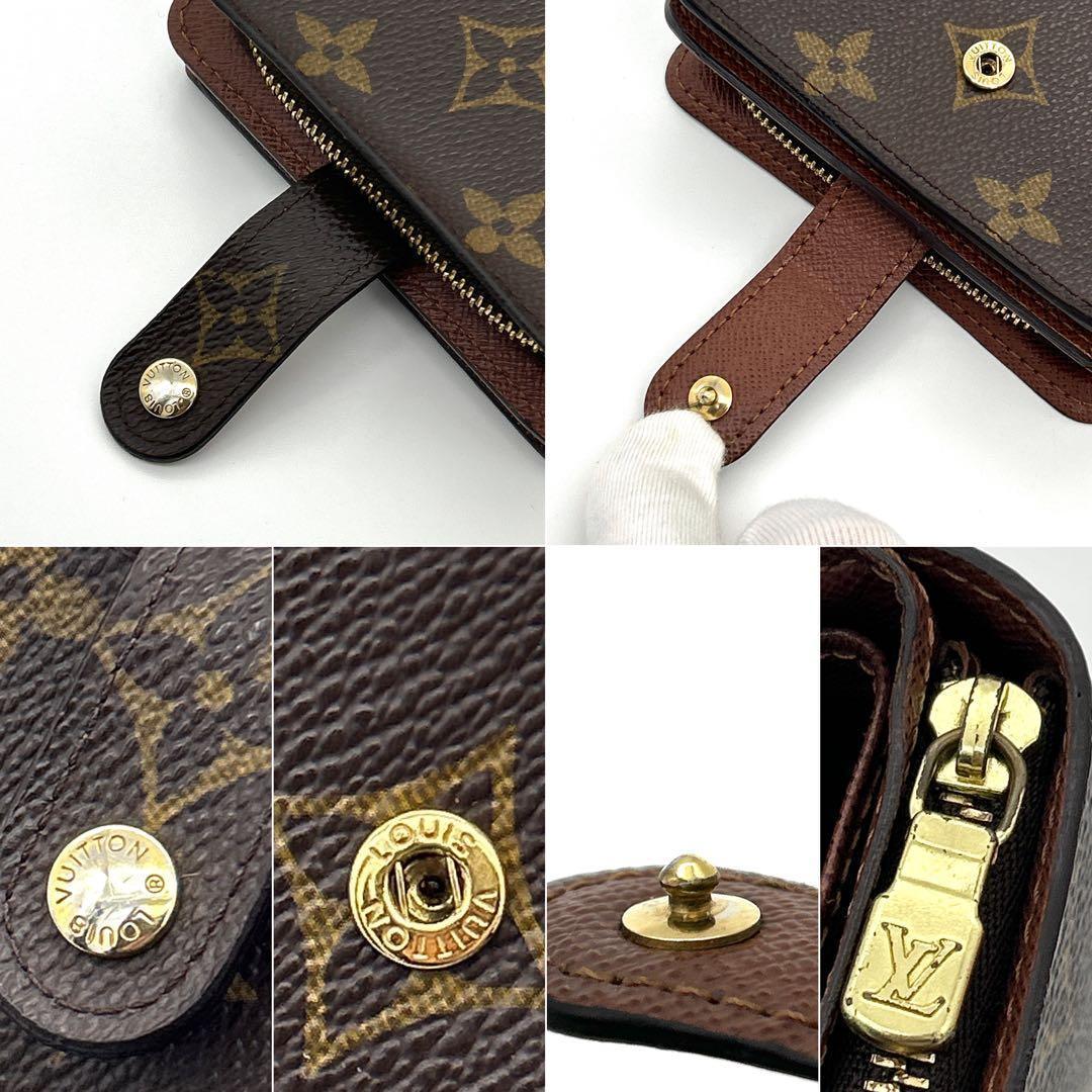 ❣️【極美品】ルイヴィトン モノグラム コンパクトジップ 二つ折り財布