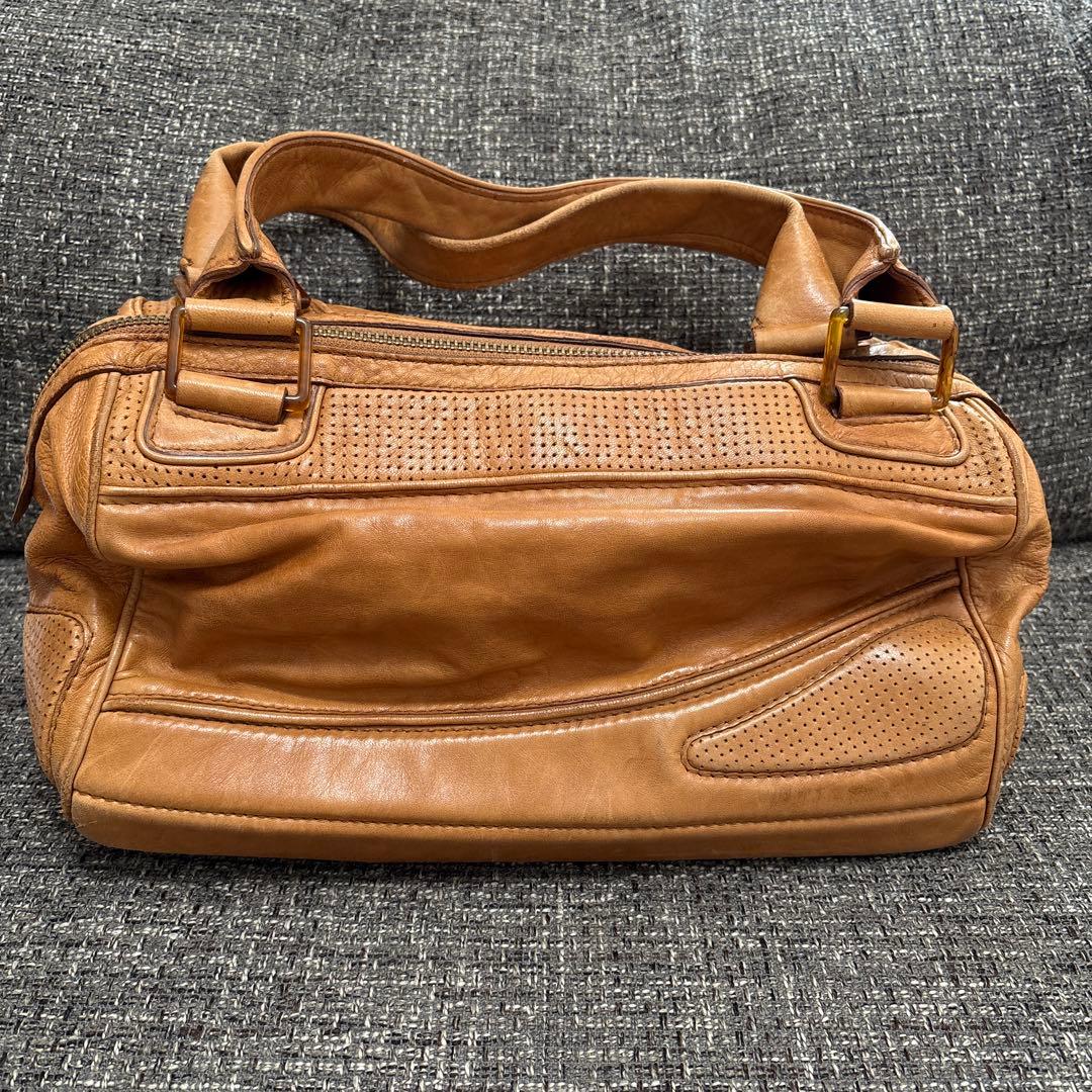 DIESEL レザー ボストンバッグ　ブラウン