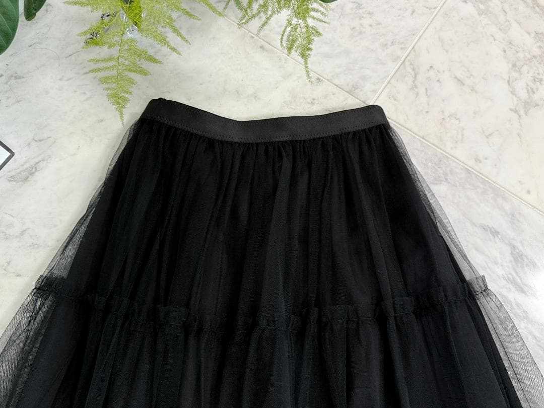 新品同様★’24年★ANAYI/アナイ チュールティアードギャザースカート36