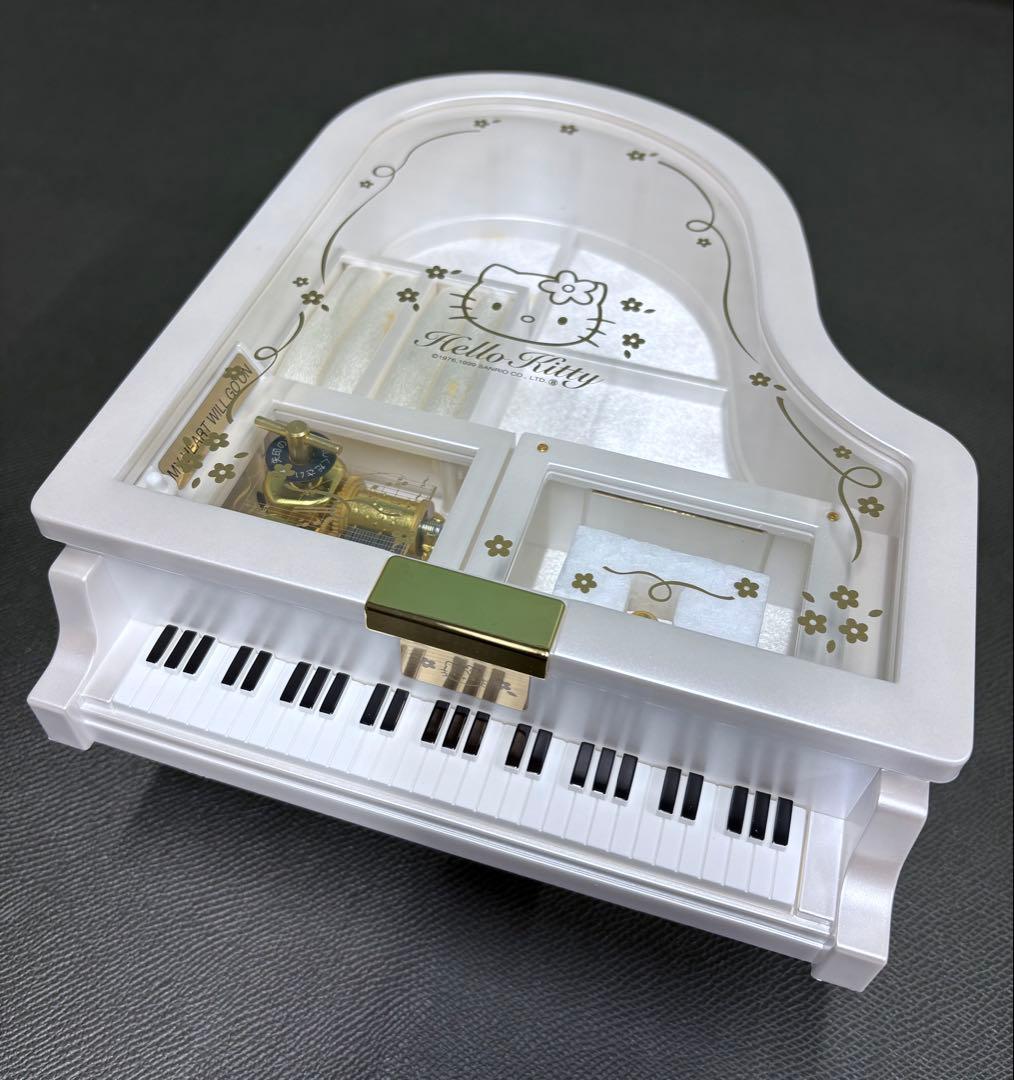 希少ハローキティ グランドピアノ オルゴール 長期保管品