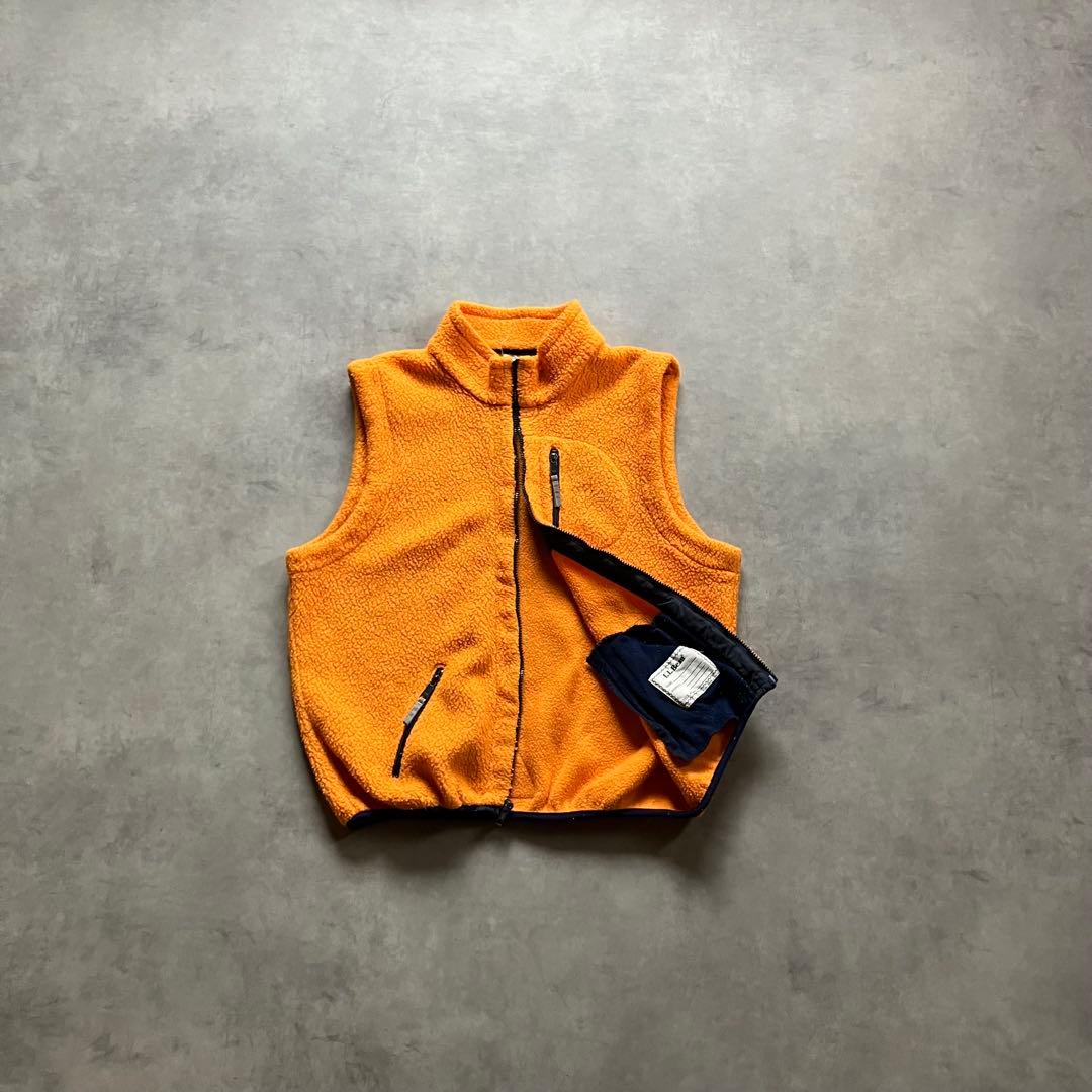 トップス 90s l.l.bean reflector fleece zip vest