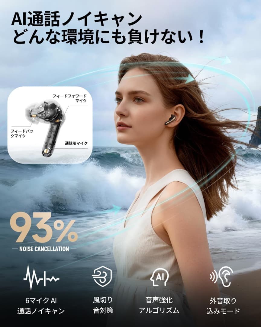 SOUNDPEATS Air5 Pro Plus（Pro＋）ワイヤレスイヤホン