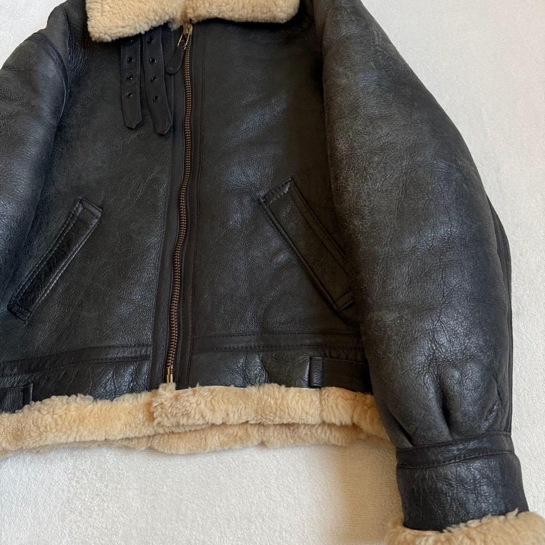 Schott B-3 フライトジャケット シープスキン グレー 42