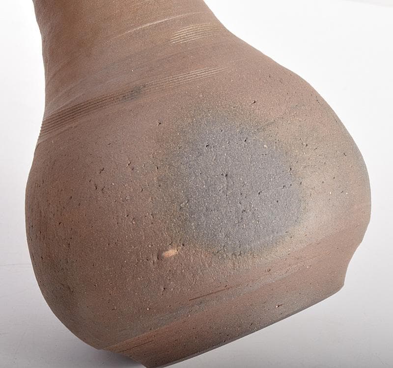 常滑焼　小西洋平作　窯変　花器　花入　花瓶　共箱　C　R4874