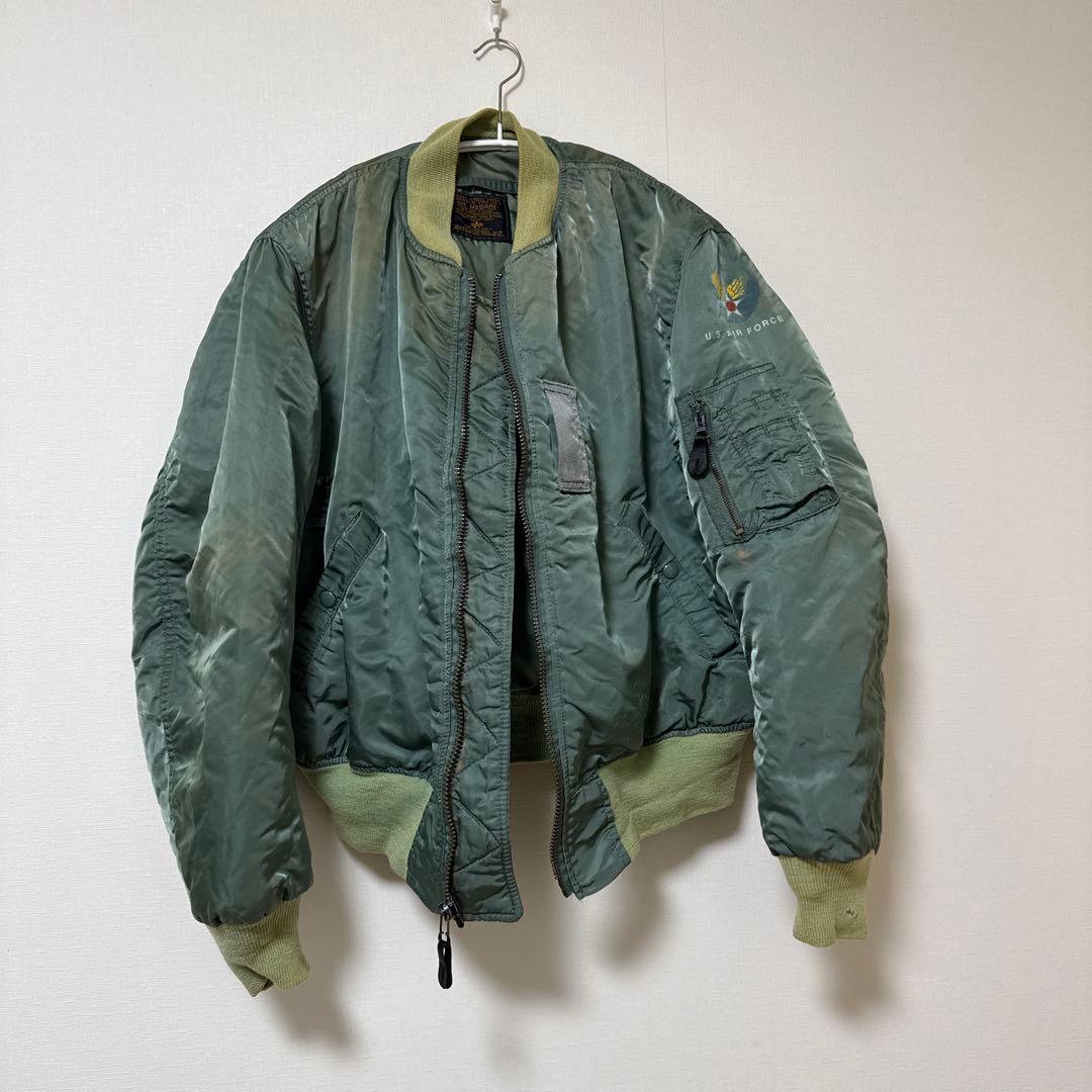 顕*丸様 80s-90sUSA製ALPHA VINTAGE MA-1 50s復刻