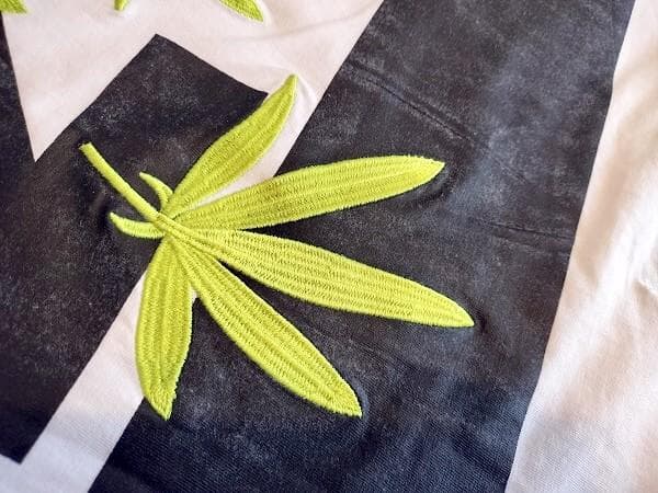 【新品】OFF-WHITE Weed Arrows 限定版刺繍Tシャツ 白 XL