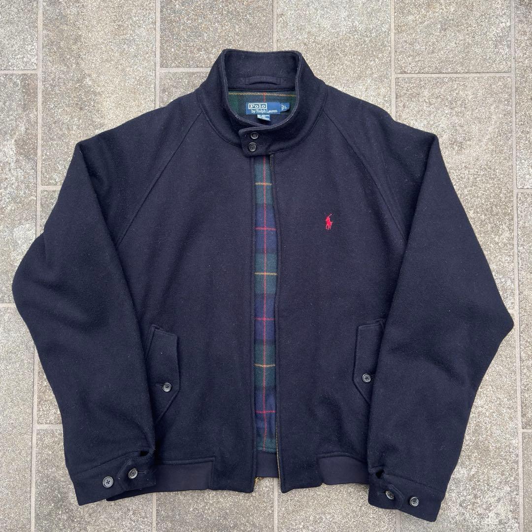 Polo Ralph Lauren 90s ウール ハリントンジャケット G9