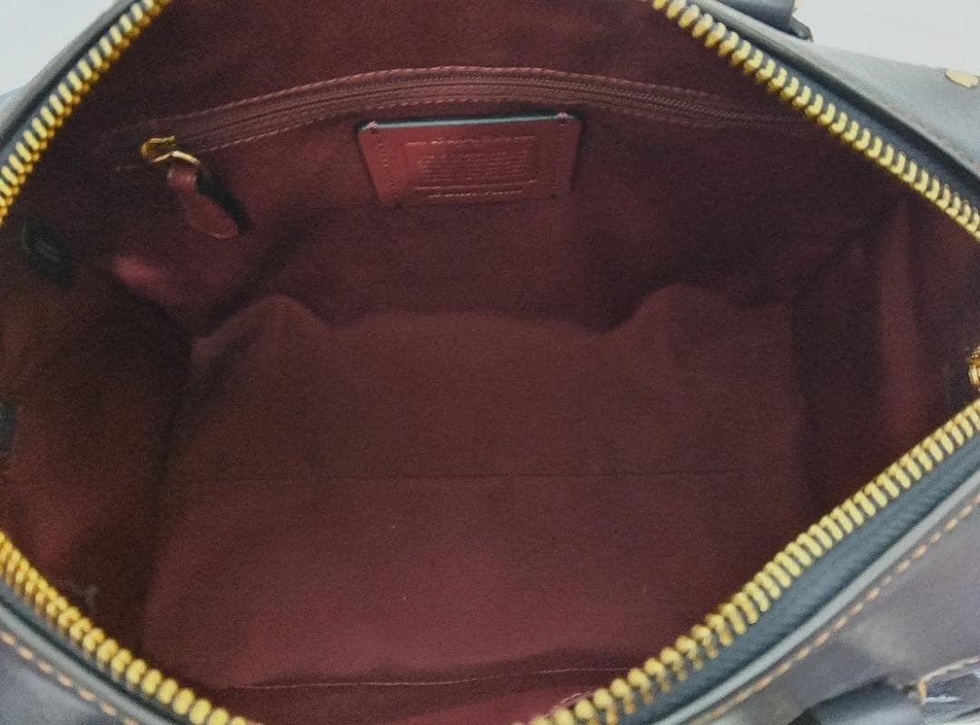 COACH☆コーチ デニム シグネチャー ミニボストンバッグ