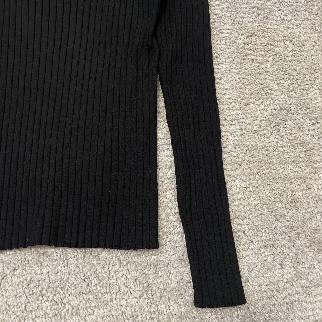 ✨美品【SOEJU】ワイドリブタートルネックニット ストレッチ有