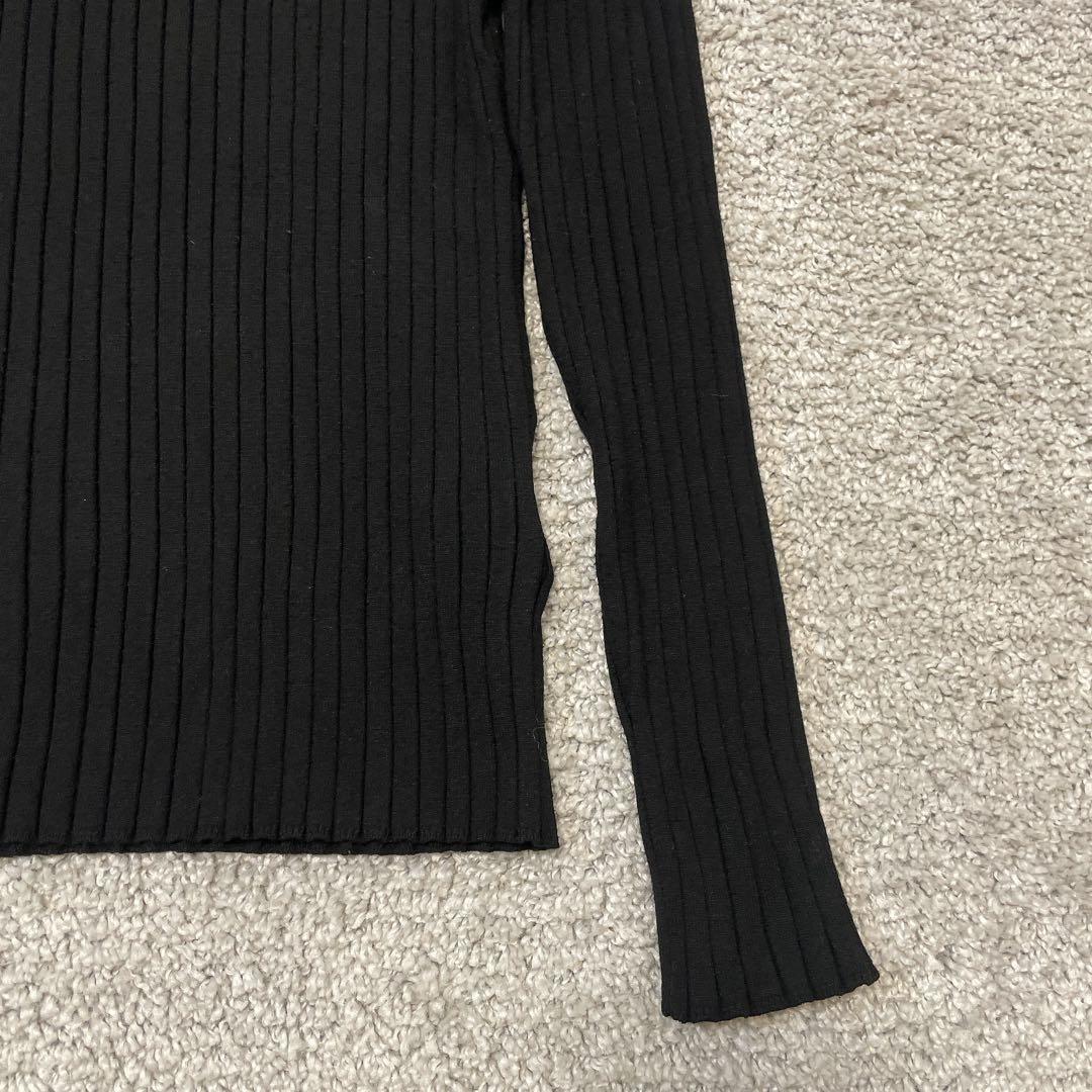 ✨美品【SOEJU】ワイドリブタートルネックニット ストレッチ有
