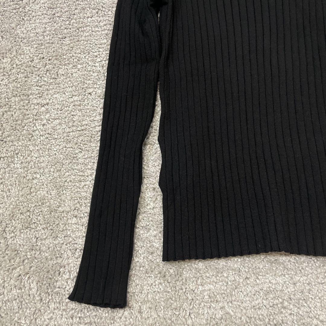 ✨美品【SOEJU】ワイドリブタートルネックニット ストレッチ有