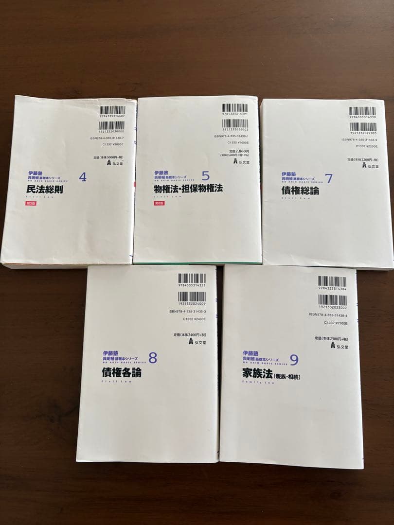 伊藤塾 呉基礎講座 基礎マスター 民法5冊セット 講義マーク・書き込みあり