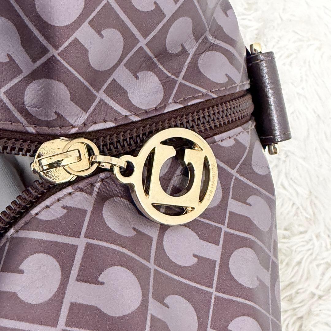 GHERARDINI ボストンバッグ 大容量 2WAY パープル カデナ 鍵付き