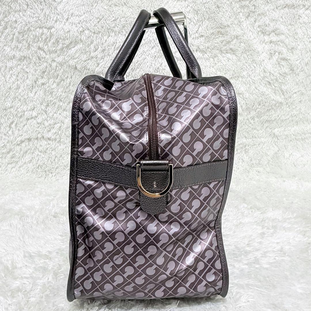 GHERARDINI ボストンバッグ 大容量 2WAY パープル カデナ 鍵付き