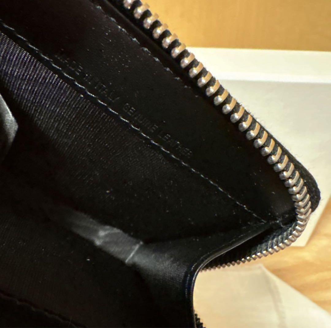 Maison Margiela 　ミニウォレット　二つ折り財布　ブラック　牛革