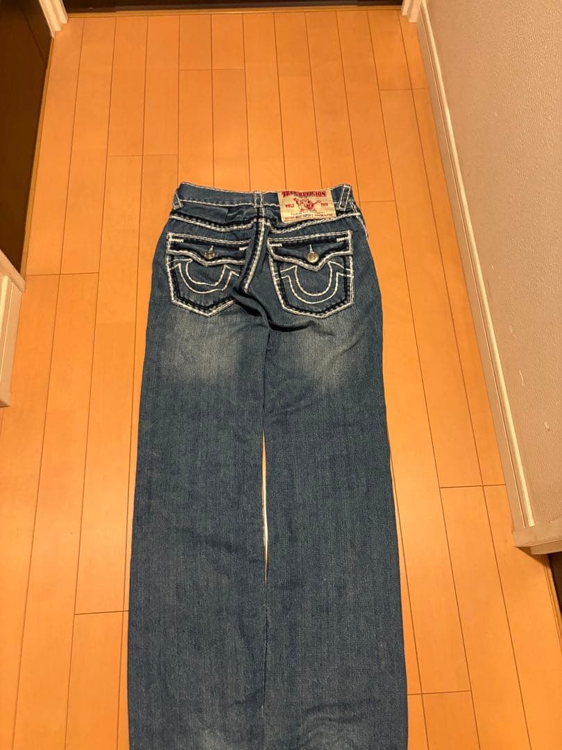［希少］true religion super t 極太ステッチ 濃紺 y2k