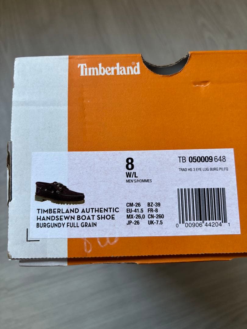 Timberland 3eye バーガンディ　26.0cm