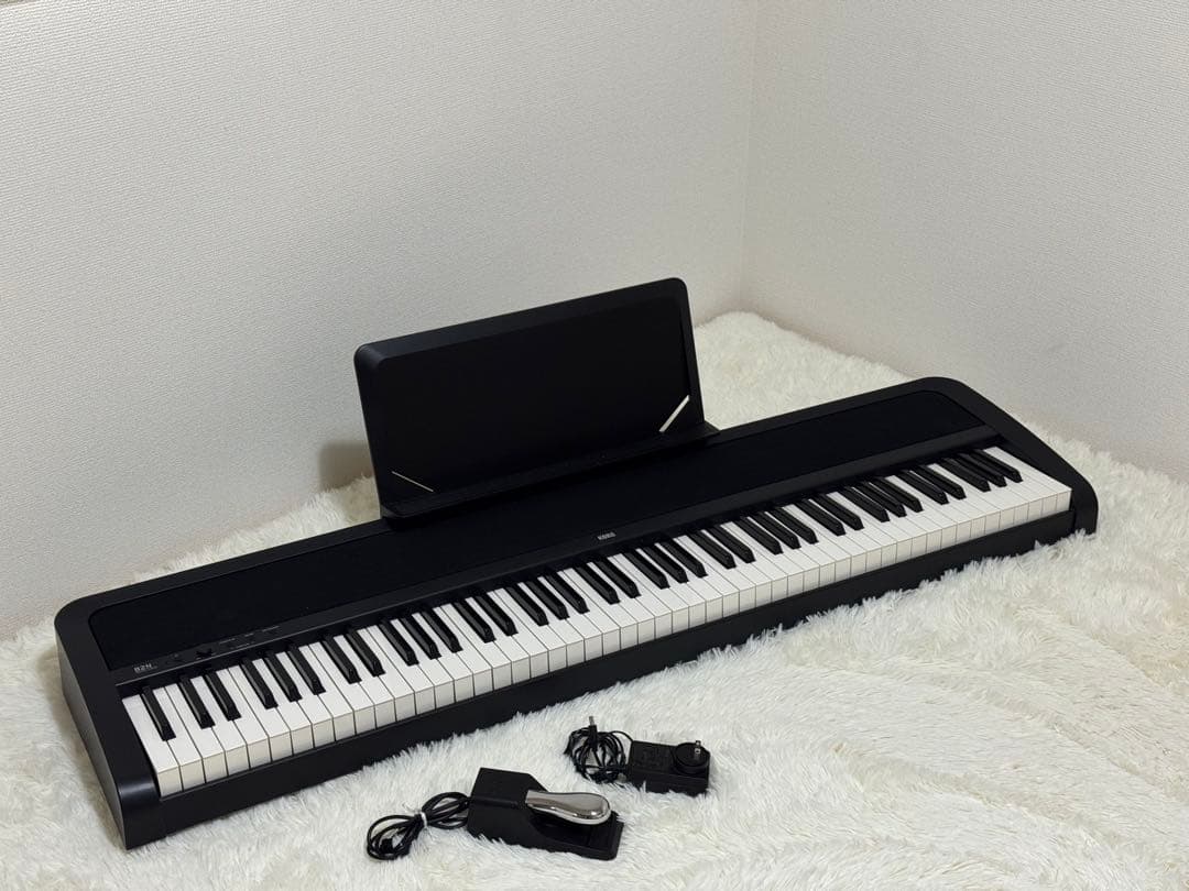 最終値下げ【美品】KORG B2N 電子ピアノ ペダル譜面台付　すぐ弾けるセット