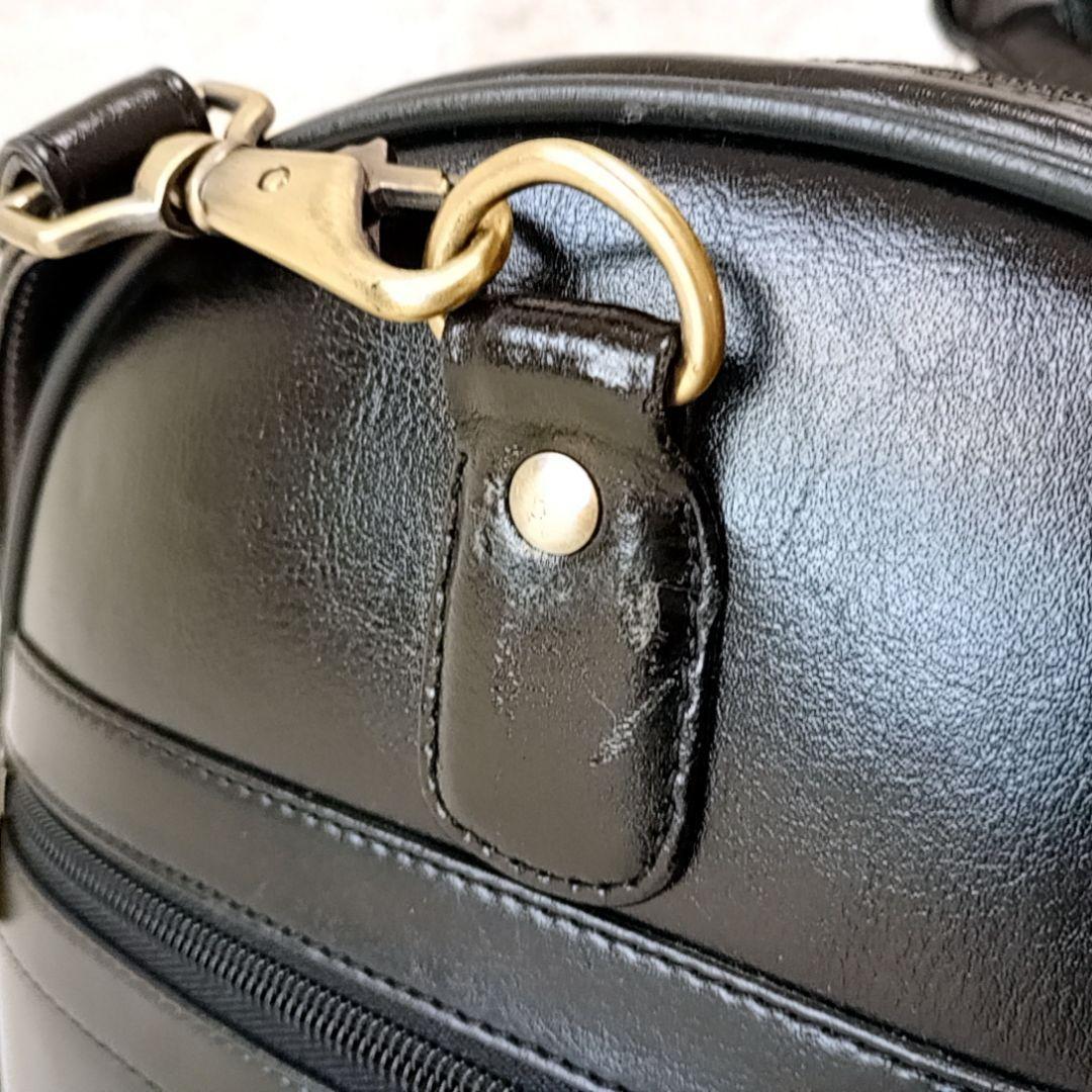【美品】ギャロッティ ボストンバッグ オールレザー ショルダーバッグ ブラック